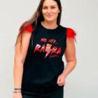 Camiseta Plumas Rojas No Soy Rara