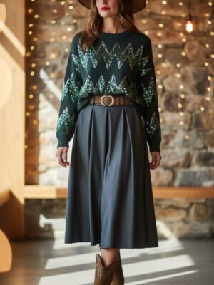 JERSEY ZIG ZAG VERDE