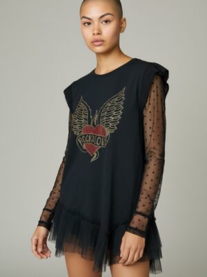 TOP GABI NEGRO Y ORO