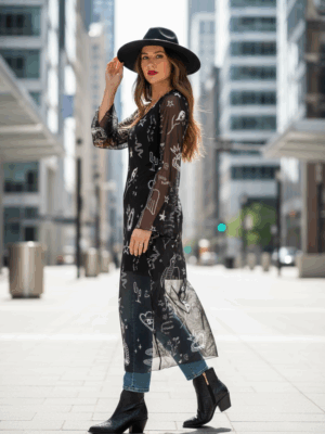 VESTIDO LARGO TUL "POEMAS"