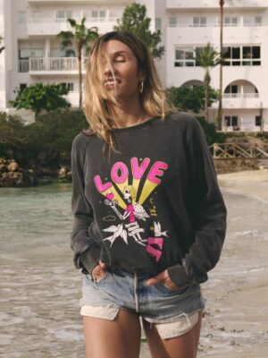 SUDADERA "TE SUEÑO" GRIS FADE OUT