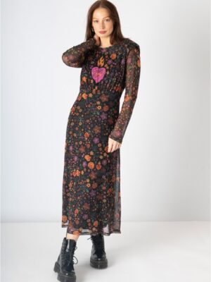 Vestido estampado flores