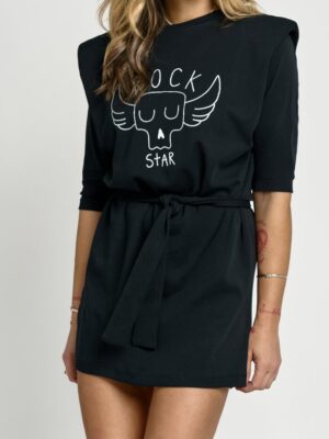 VESTIDO "ROCK STAR" NEGRO