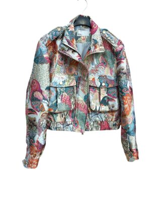 Chaqueta bomber estampada