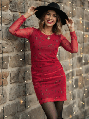 Vestido rojo “SARA” AIRE RETRO