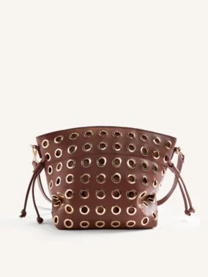 BOLSO BUCKET OLLADOS MARRÓN