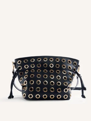 BOLSO BUCKET OLLADOS NEGRO