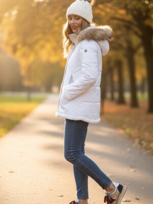 PLUMAS BLANCO CON PELO NATURAL