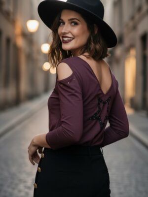 CAMISETA BURGUNDY ESTRELLA YO SOY