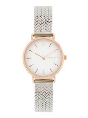 RELOJ MINI PLATA-ORO ROSA