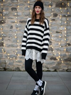 JERSEY RAYAS CON ENCAJE