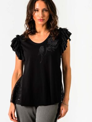 Top Selma – Camiseta con pedrería