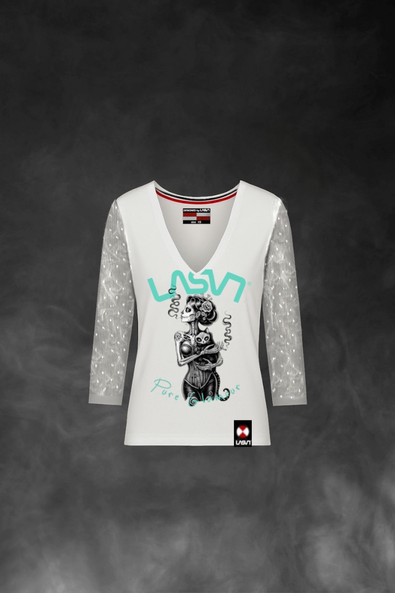 camiseta-de-mujer-lasal-glamour-blanco